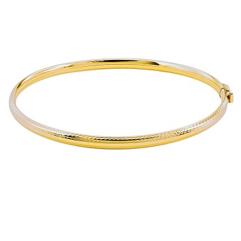 9ct gold Hollow unusual Bangle